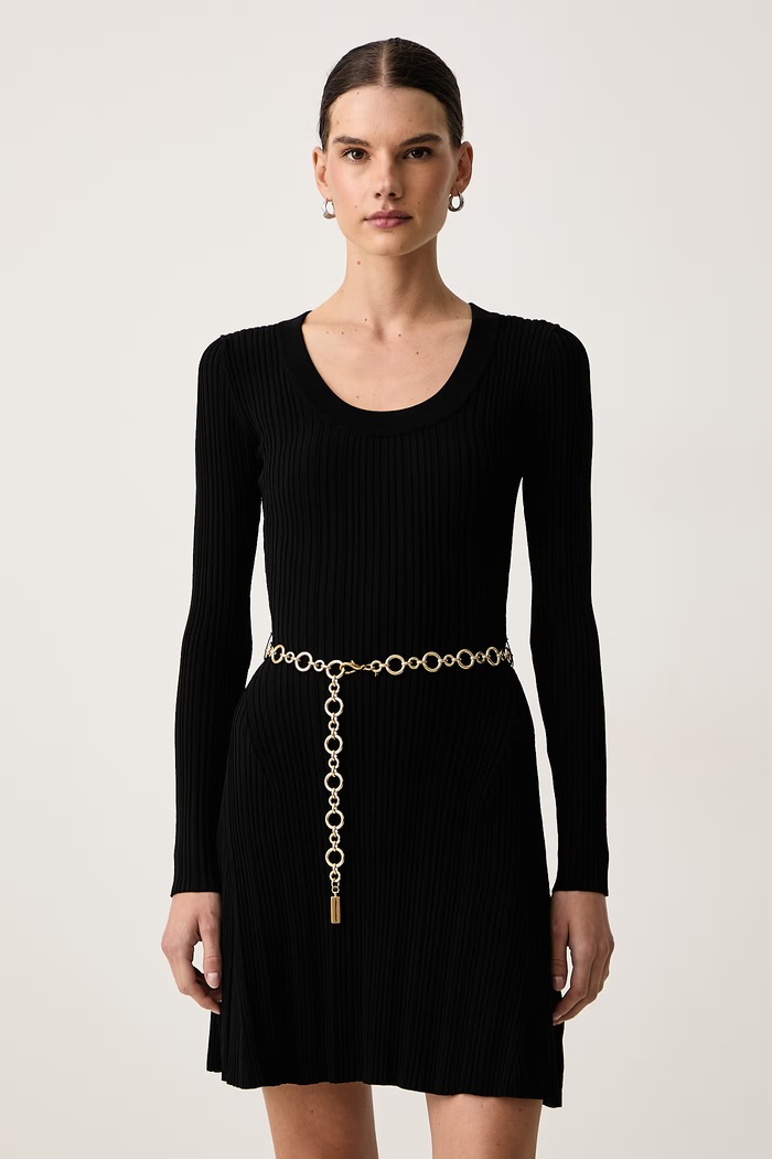 Marciano by Guess Sukienka rozkloszowana z wiskozą LIMA czarny G6BK34.Z1638