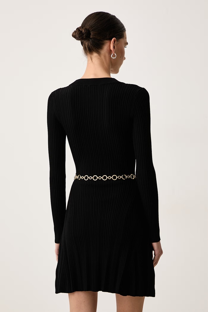 Marciano by Guess Sukienka rozkloszowana z wiskozą LIMA G6BK34.Z1638 czarny AW26