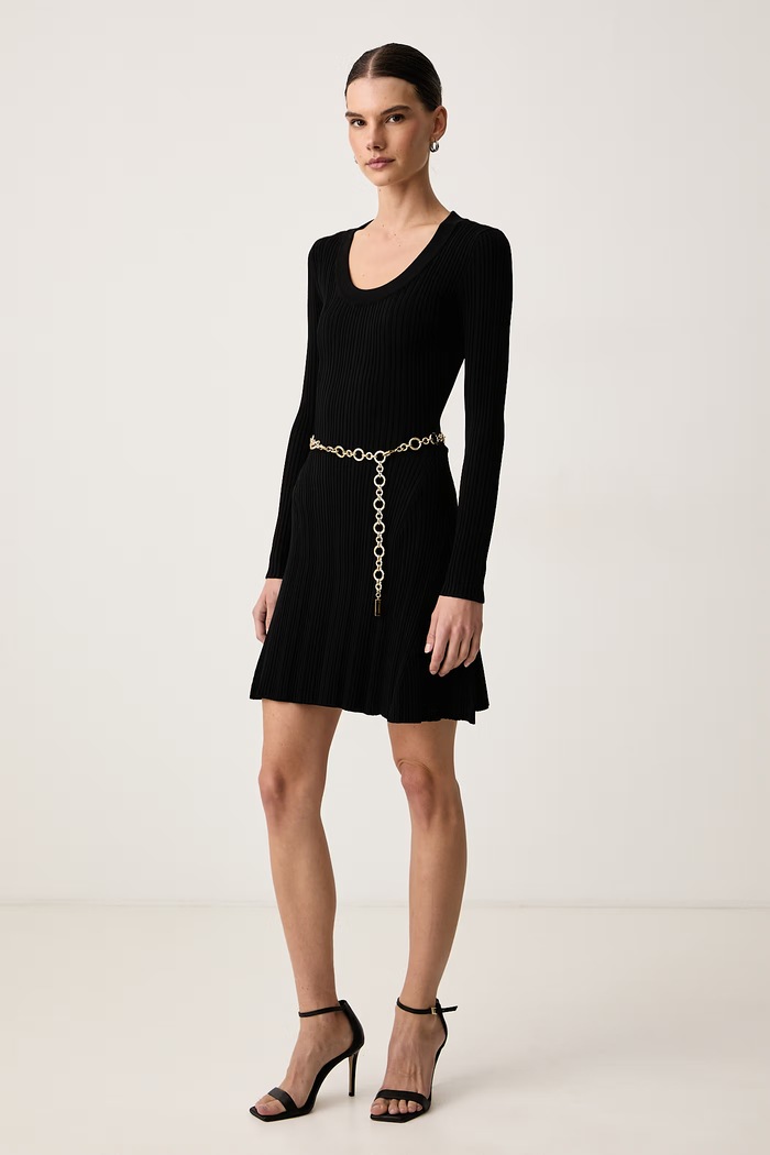 Odzież Marciano by Guess Sukienka rozkloszowana z wiskozą LIMA G6BK34.Z1638 czarny