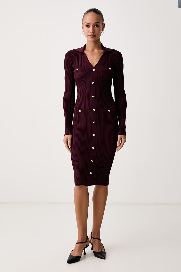 Marciano by Guess Haljina s viskozom LIMA bordo G6BK33.Z1636