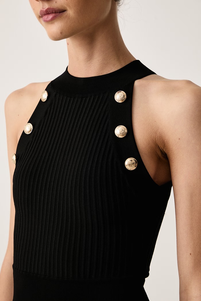 Sukienka sweterkowa z wiskozą AYLA Marciano by Guess G6BK15.Z1581 czarny