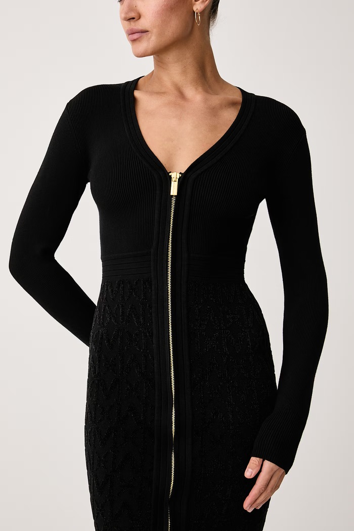 Rochie cu vâscoză NALIYA Marciano by Guess G6BK09.Z1547 negru