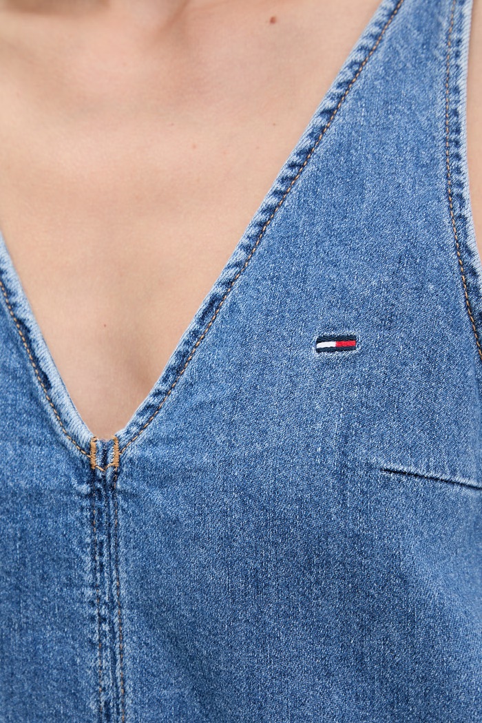 Tommy Jeans sukienka jeansowa DW0DW22876 niebieski