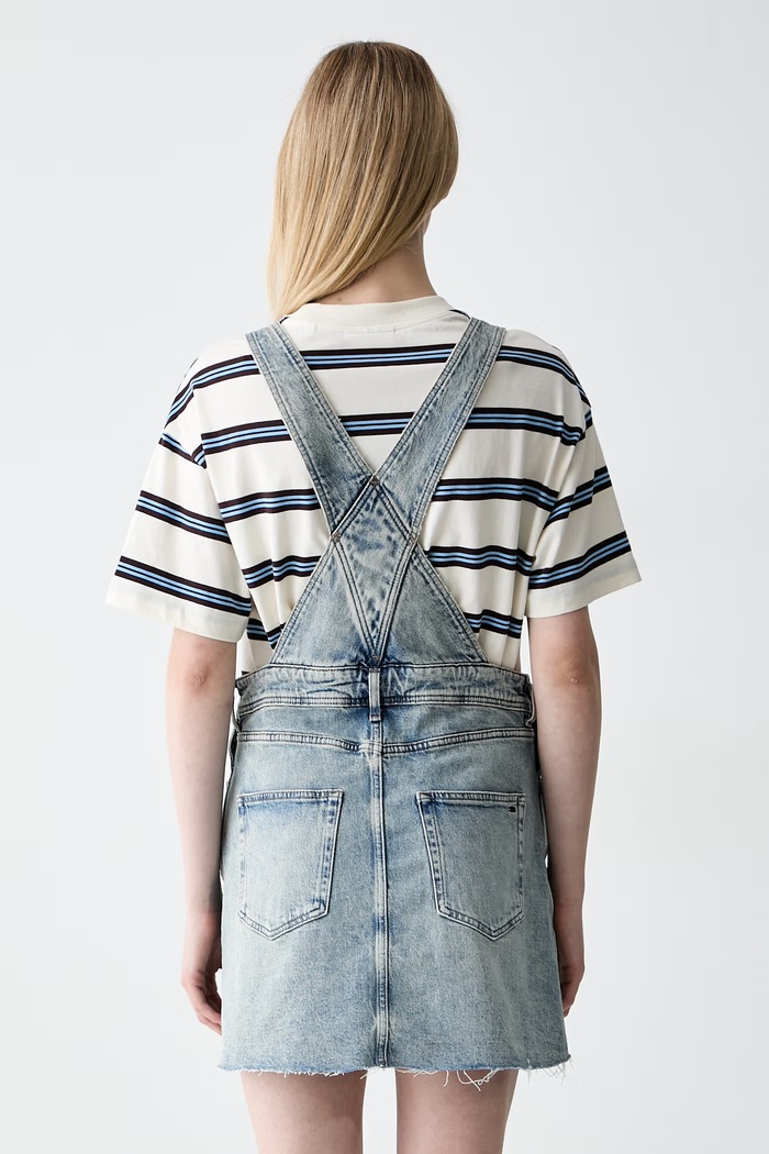 Oblačila Tommy Jeans obleka denim DW0DW22874 modra