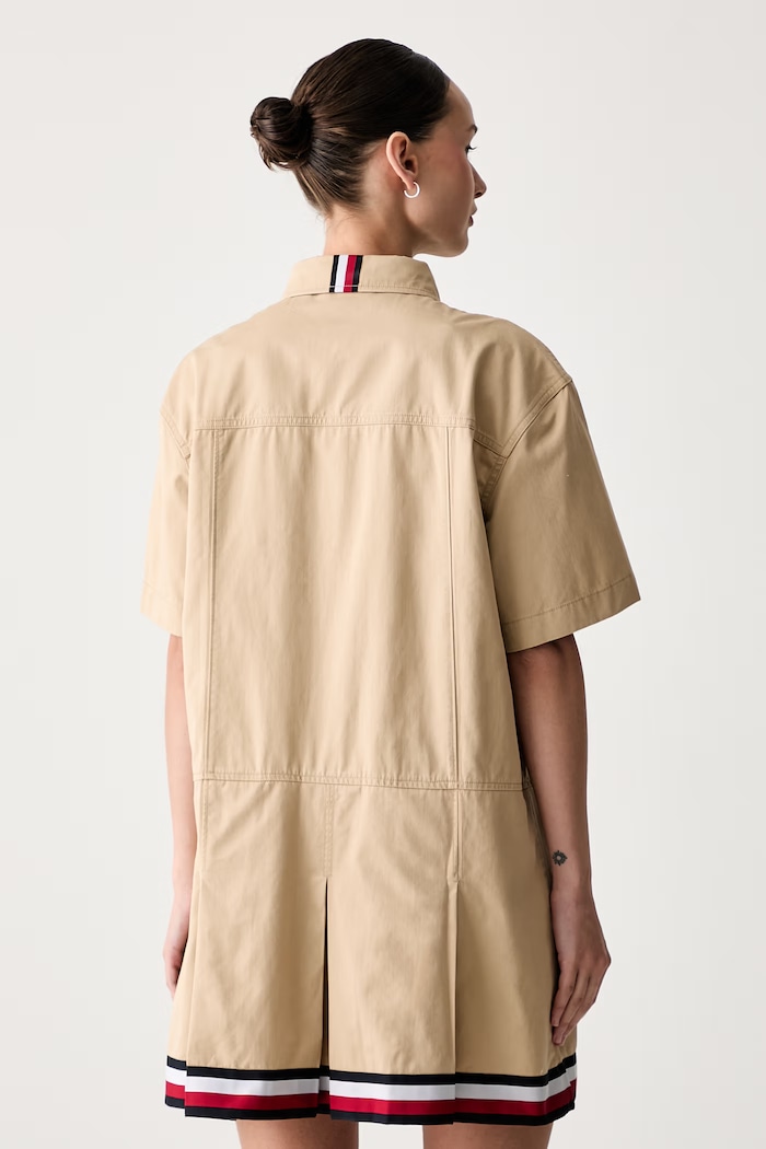 Abbigliamento Tommy Jeans vestito in cotone DW0DW22848 beige