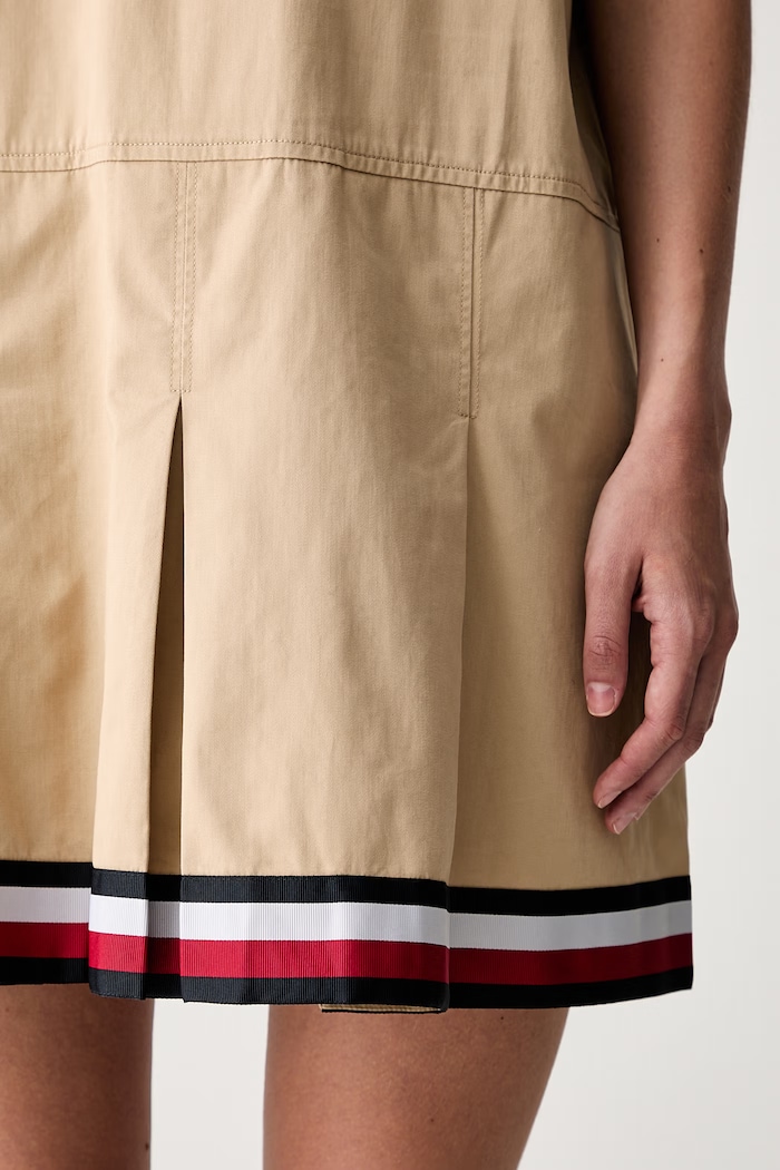 Tommy Jeans vestito in cotone beige DW0DW22848