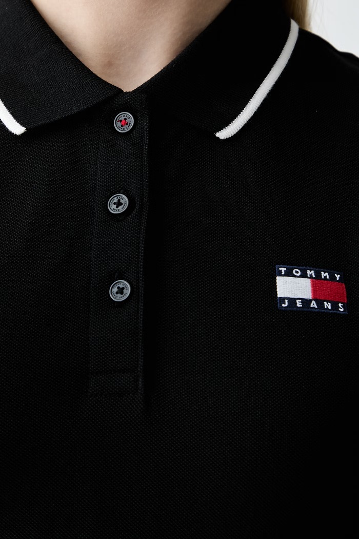 Tommy Jeans šaty s bavlnou DW0DW22839 čierna