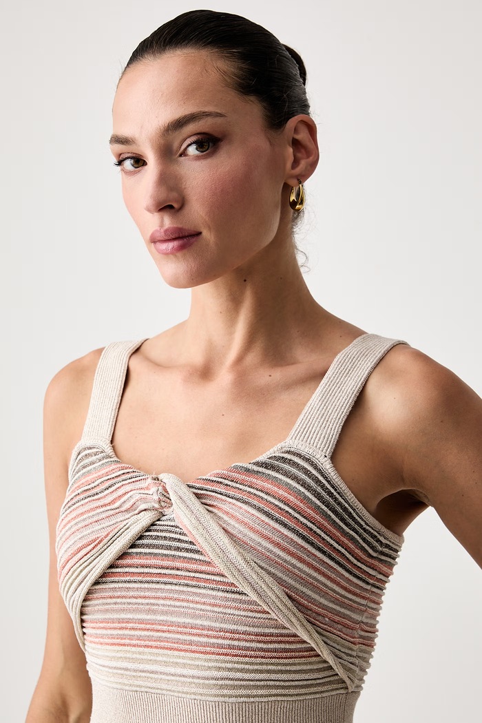 Marciano by Guess sukienka letnia z wiskozą ROSY beżowy G6YK60.Z1215