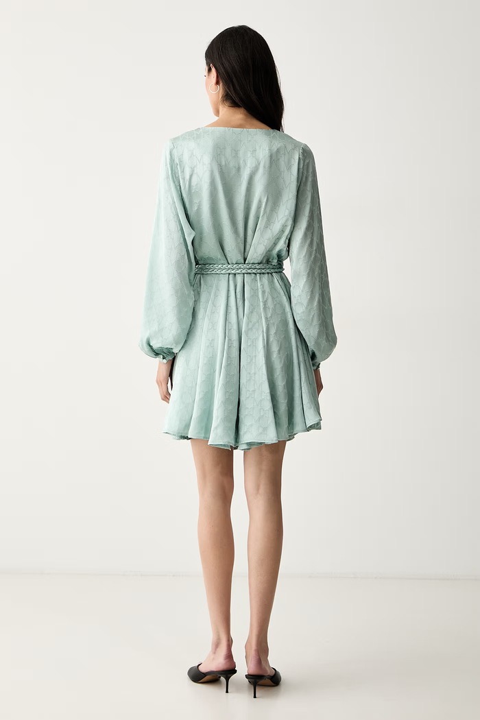 Odzież Marciano by Guess sukienka z wiskozą HADIL G6YK54.W3653 turkusowy