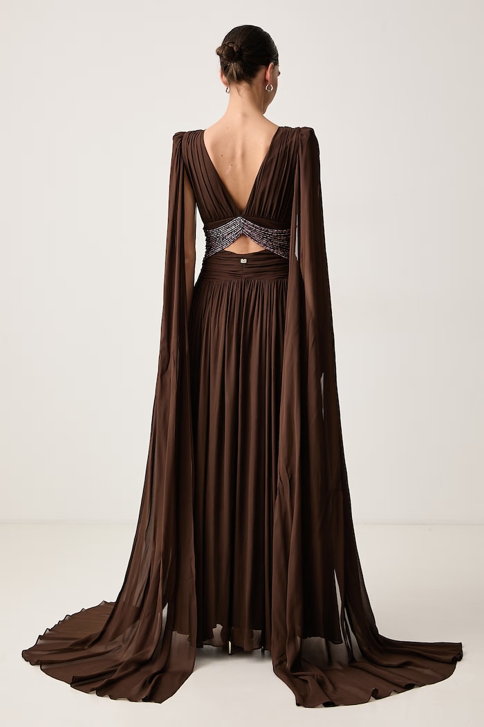 Дрехи Marciano by Guess Рокля от вискоза ALISHA G6YK49.W3527 кафяв