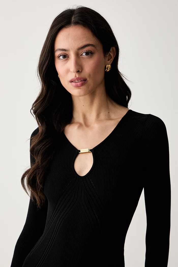 Marciano by Guess vestito con viscosa JAMILA nero G6YK41.Z1101