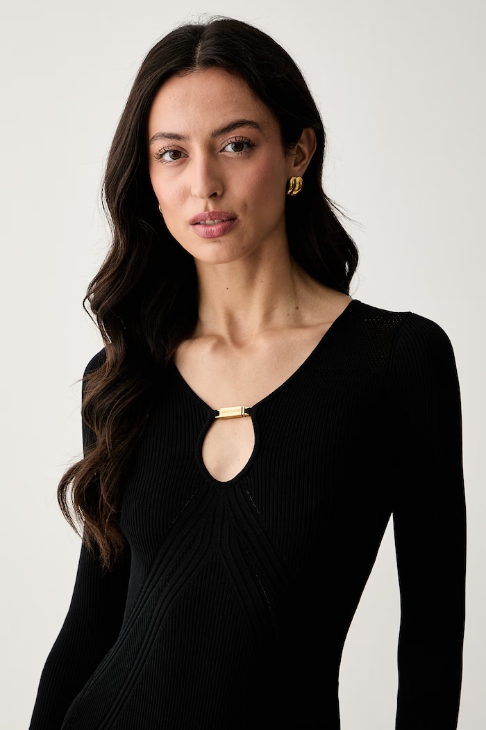 Marciano by Guess vestito con viscosa JAMILA nero G6YK41.Z1101