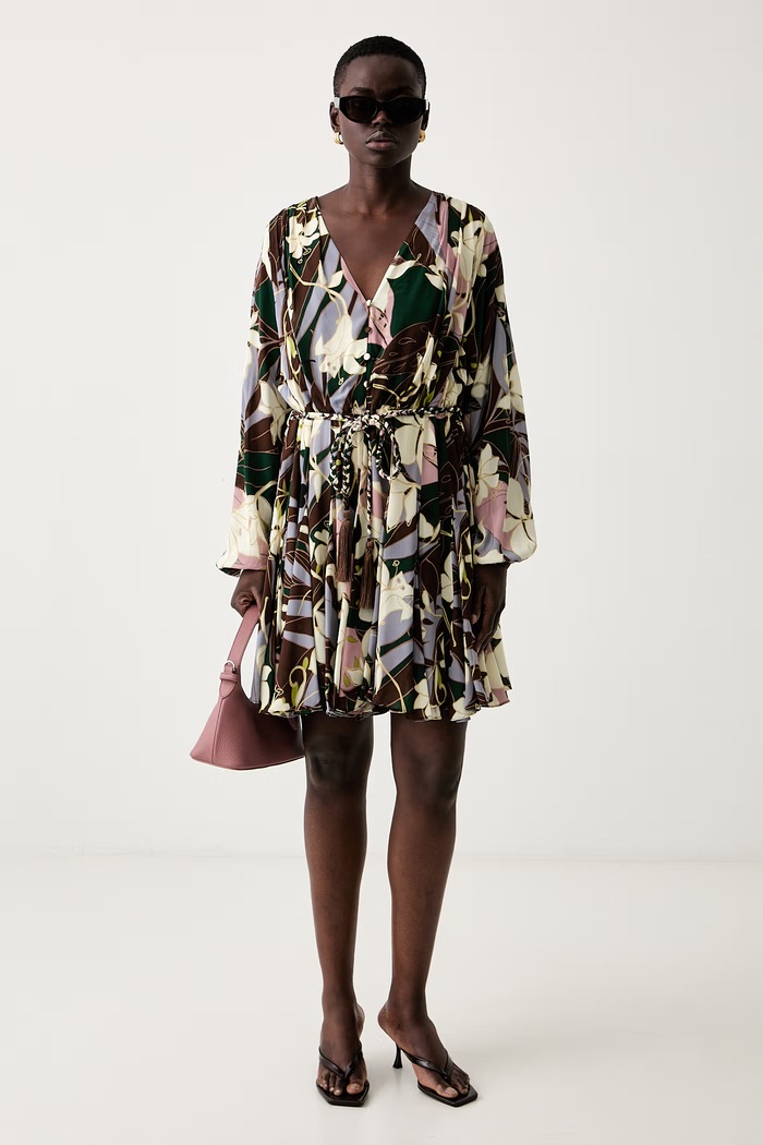 Marciano by Guess haljina A-kroja od viskoze SAMIRA G6YK31.W3222 zelena AW26