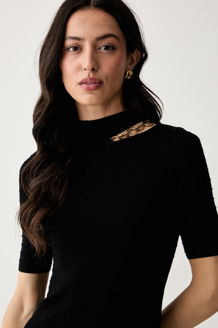 Marciano by Guess vestito con viscosa KAEDA nero G6YK28.Z1059