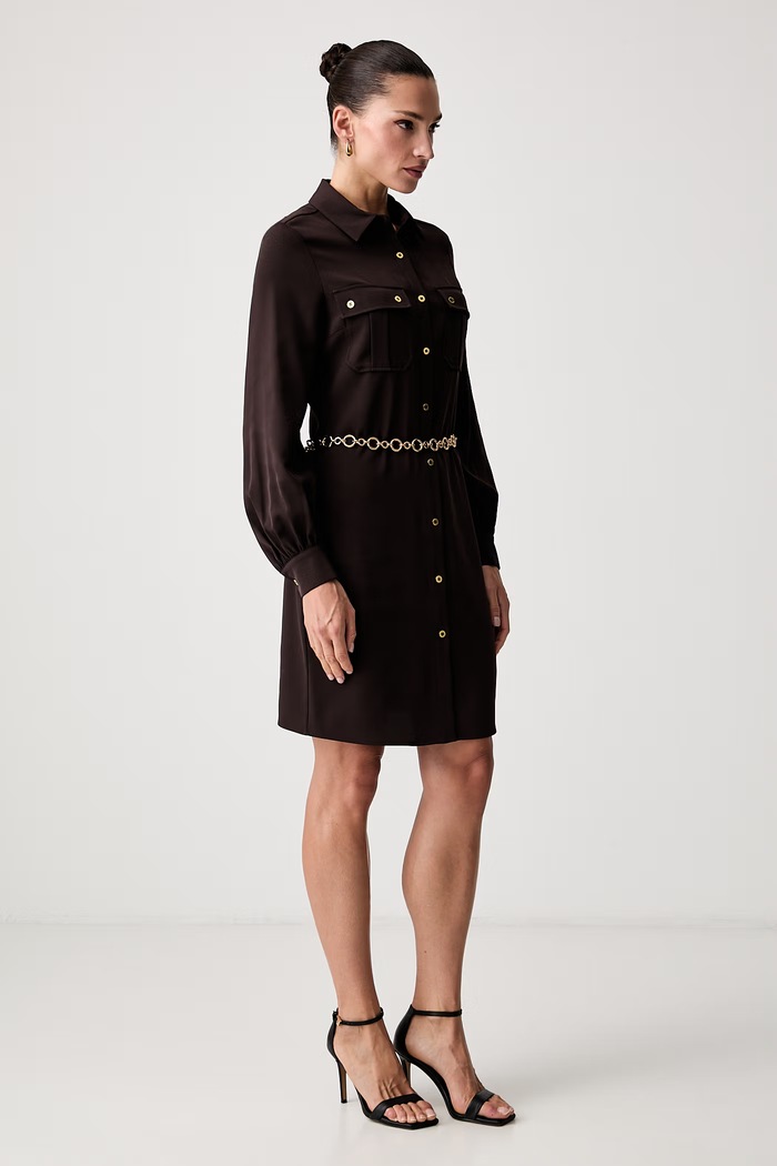 Marciano by Guess φόρεμα KAMILA G6YK25.W3204 καφέ AW26