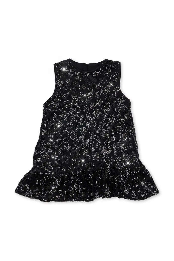 Konges Sløjd Sukienka FLOWY DRESS KS107401.9BY2 czarny AW26