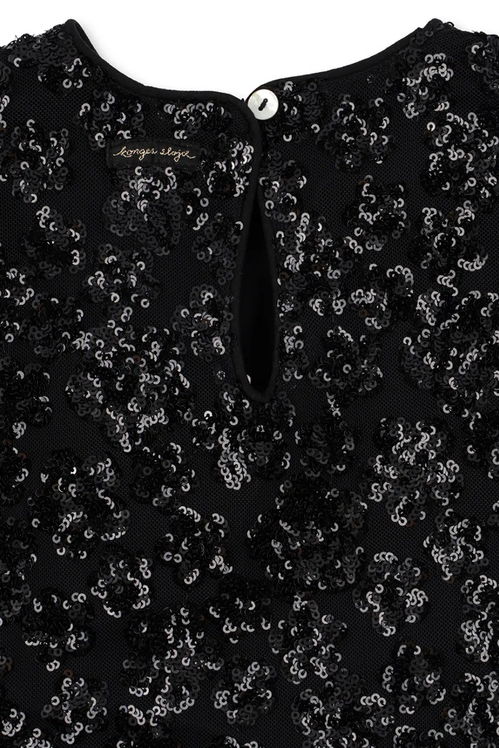 Sukienka FLOWY DRESS Konges Sløjd KS107401.9BY2 czarny