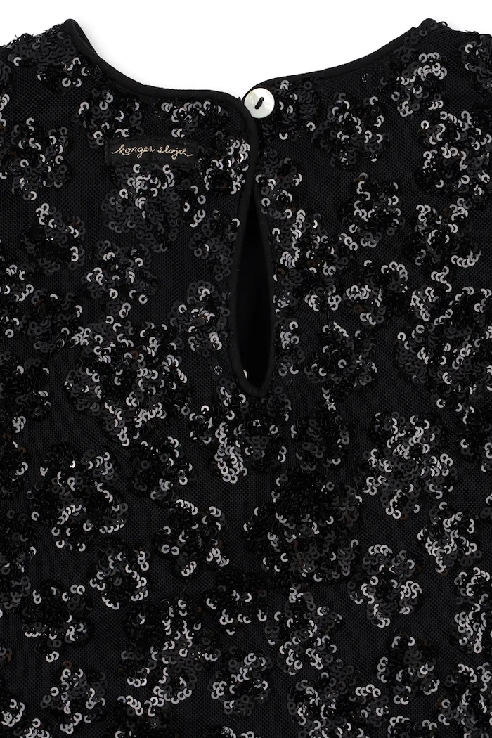 Sukienka FLOWY DRESS Konges Sløjd KS107401.9BY2 czarny