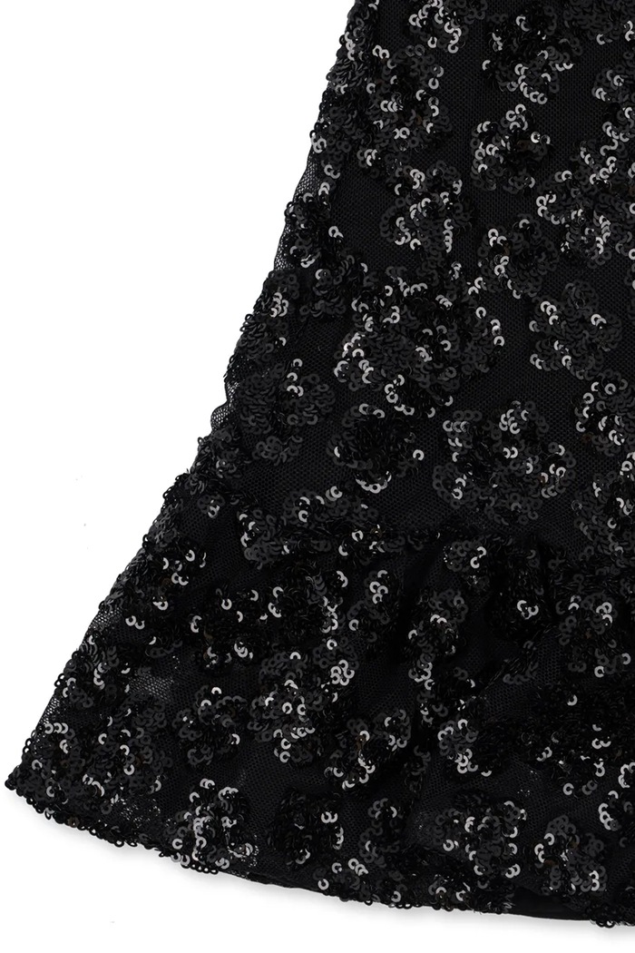 Sukienka FLOWY DRESS Konges Sløjd czarny KS107401.9BY2