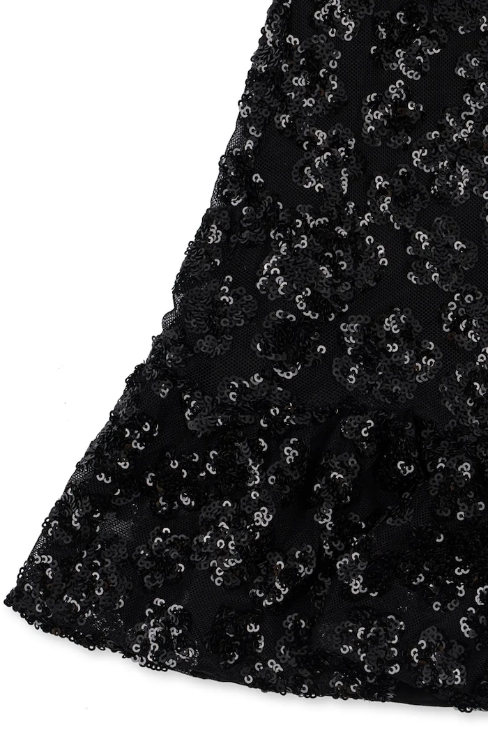 Sukienka FLOWY DRESS Konges Sløjd czarny KS107401.9BY2