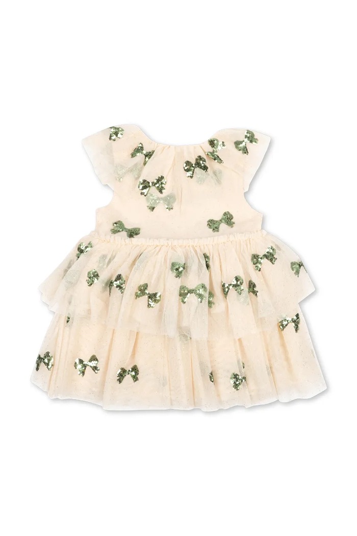 Dziewczynka Konges Sløjd Sukienka rozkloszowana YVONNE FAIRY DRESS KS106656.9BY2 beżowy