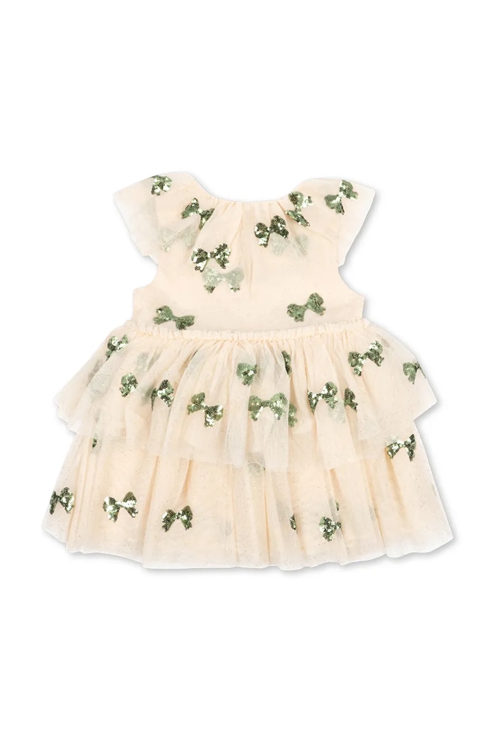 Dziewczynka Konges Sløjd Sukienka rozkloszowana YVONNE FAIRY DRESS KS106656.9BY2 beżowy