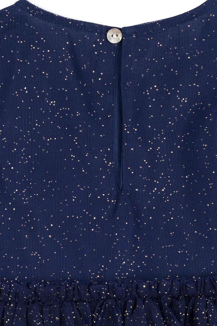 Sukienka rozkloszowana YVONNE DRESS Konges Sløjd KS106655.9BY2 granatowy