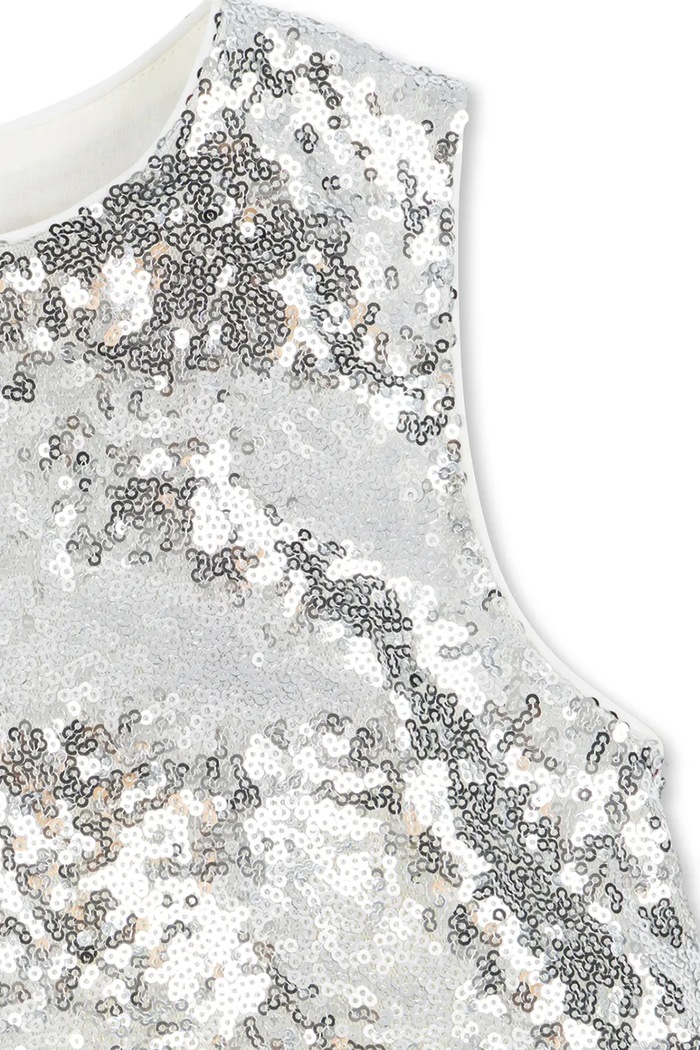 Sukienka TINDRA ROSE DRESS GRS Konges Sløjd srebrny KS106621.9BY2