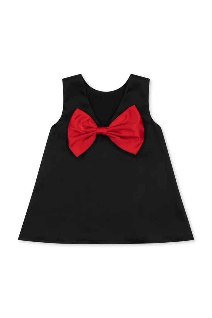 Dziewczynka Konges Sløjd Sukienka SHEENA BOW DRESS KS106599.9BY2 czarny