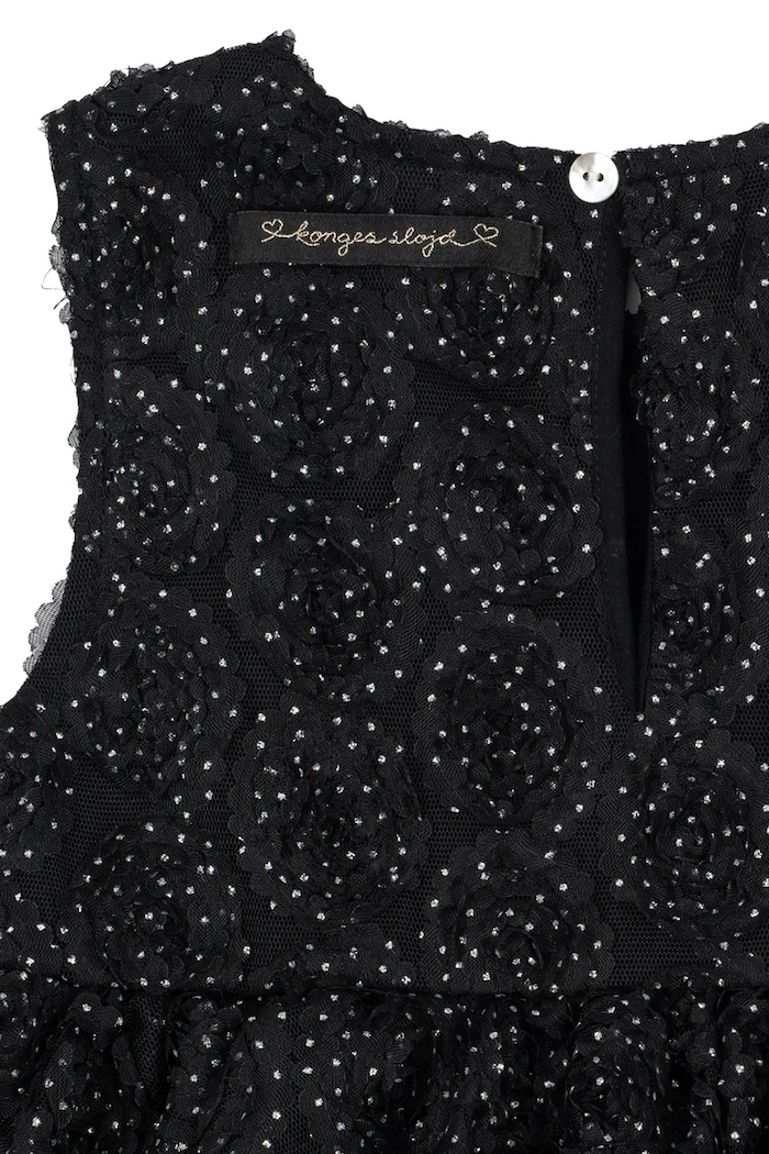 Sukienka rozkloszowana ROSIA DRESS Konges Sløjd KS106594.9BY2 czarny