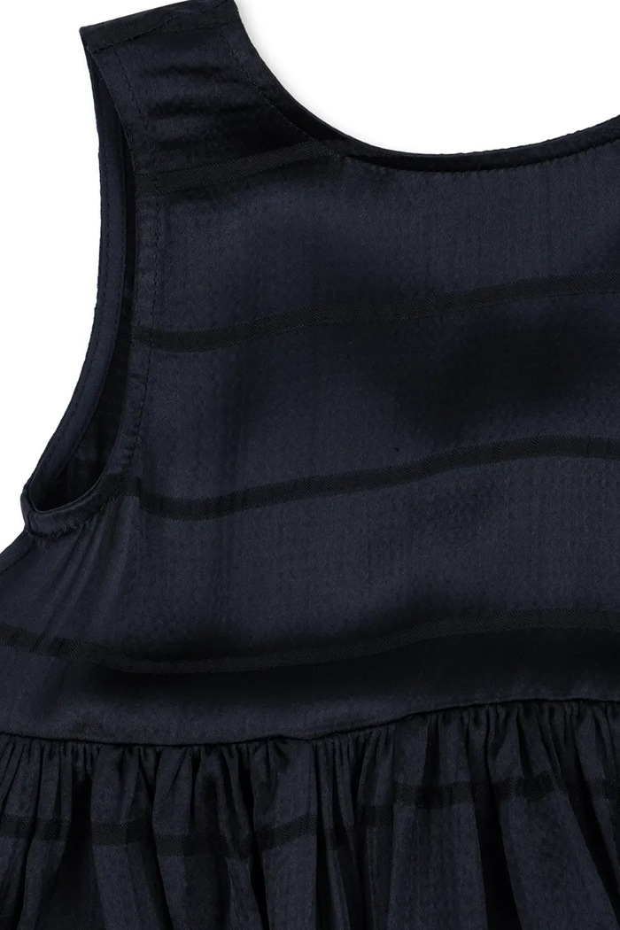 Sukienka rozkloszowana z wiskozy LIVIA DRESS Konges Sløjd granatowy KS106518.9BY2