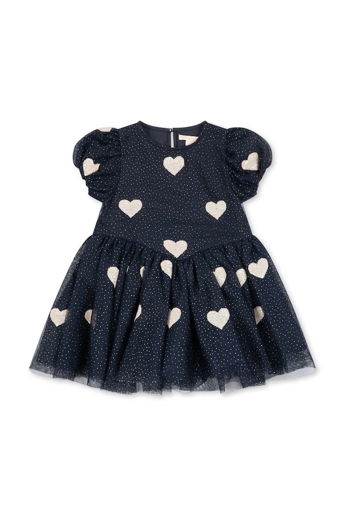 Konges Sløjd Sukienka HEARTLILY DRESS GRS KS106492.9BY2 granatowy AW26