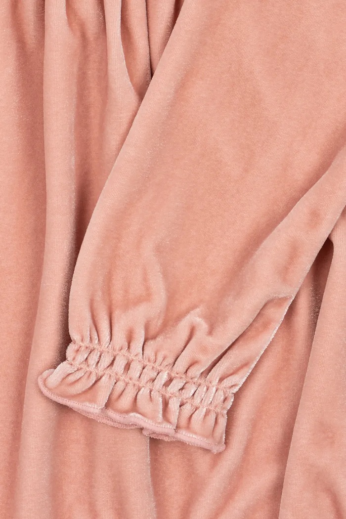 Konges Sløjd Sukienka welurowa GIA BOW DRESS GRS KS106478.9BY2