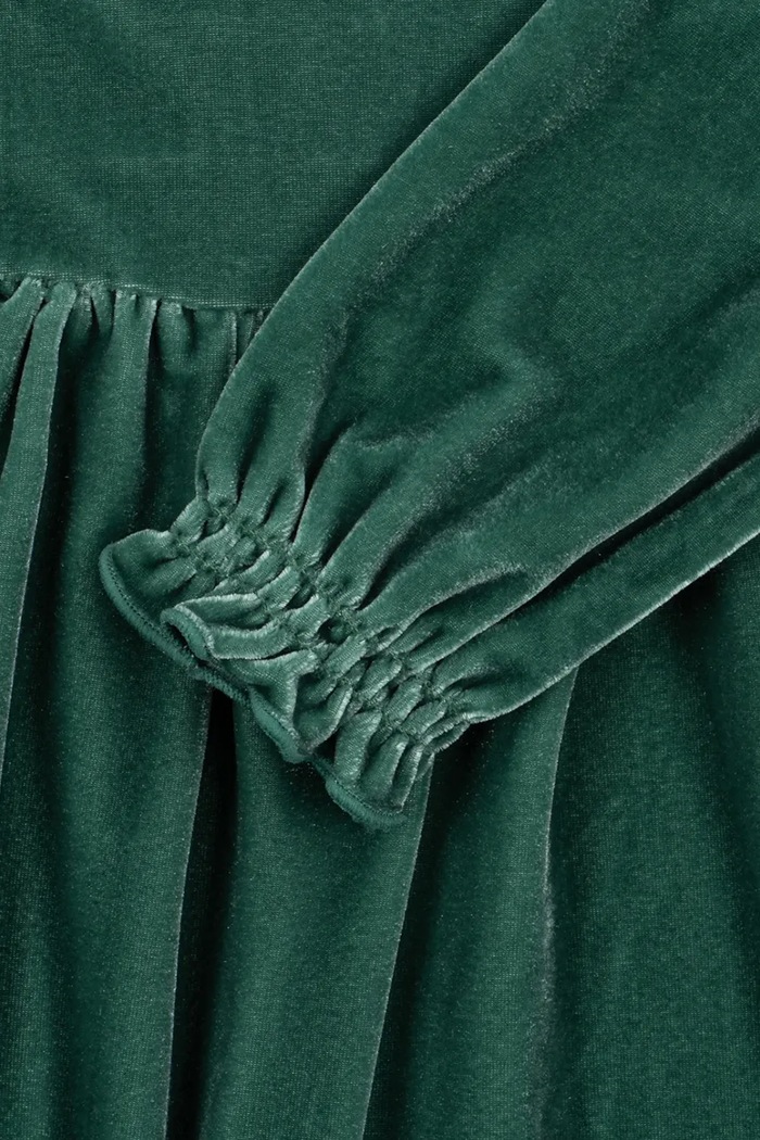 Konges Sløjd Sukienka welurowa GIA BOW DRESS GRS KS106478.9BY2