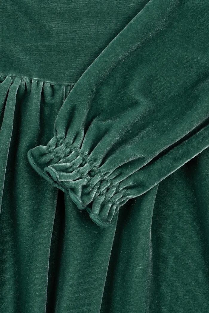Konges Sløjd Sukienka welurowa GIA BOW DRESS GRS KS106478.9BY2