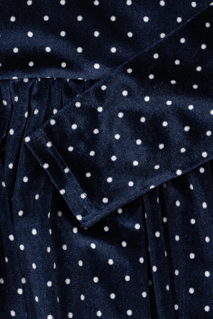 Konges Sløjd Sukienka welurowa DITZY DRESS GRS KS106444.9BY2