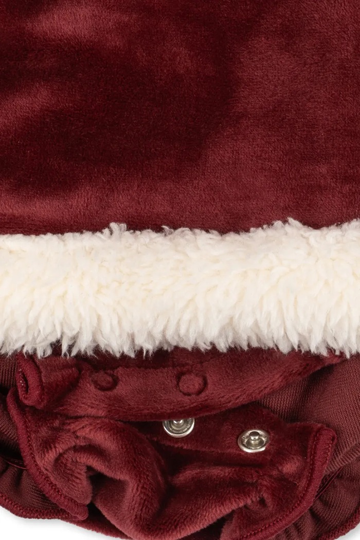 Konges Sløjd Sukienka welurowa CHRISTMAS ROMPER DRESS GRS KS106418.9BY2