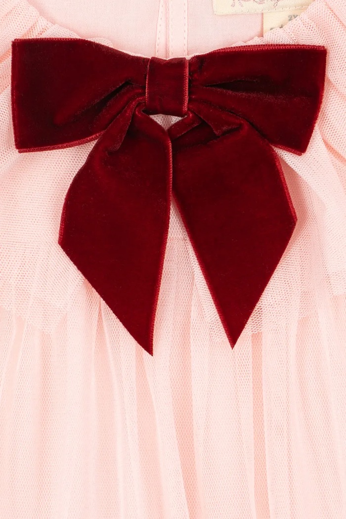 Sukienka BOW DRESS Konges Sløjd KS106400.9BY2 różowy