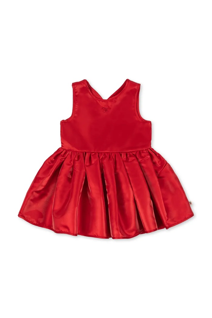 Konges Sløjd Sukienka BELLIS DRESS GRS KS106389.9BY2 czerwony AW26