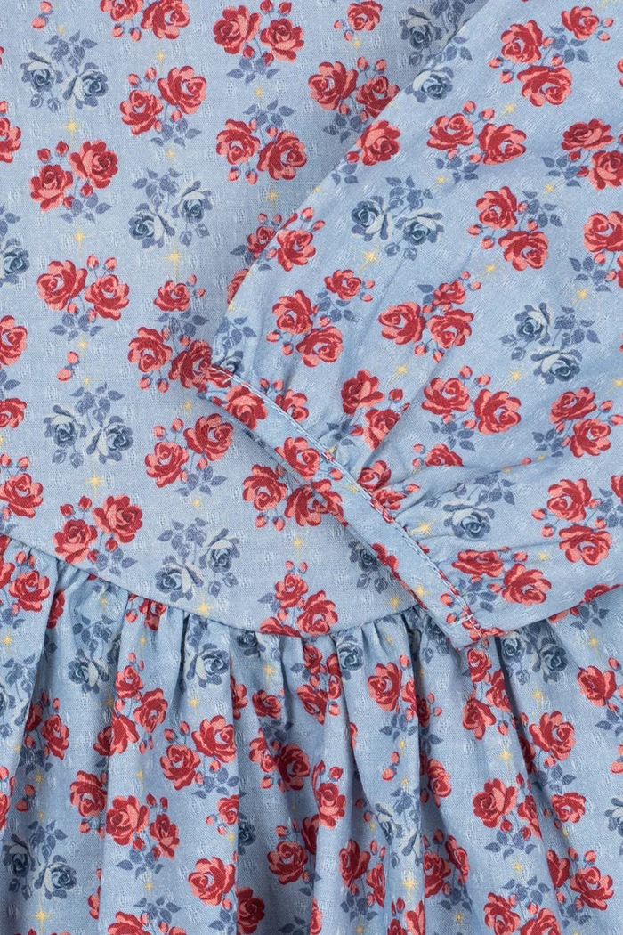 Konges Sløjd Sukienka bawełniana AVI LS BOW DRESS GOTS KS106368.9BY2