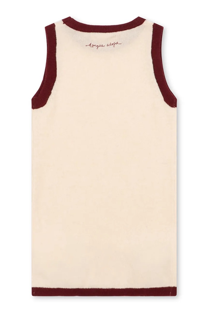 Konges Sløjd Sukienka wełniana ALETTE DRESS KS106365.9BY2 różowy AW26