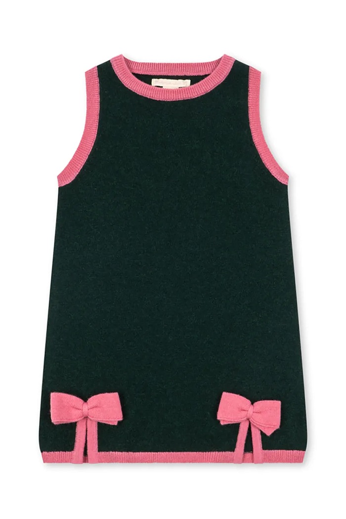 Konges Sløjd Sukienka wełniana ALETTE DRESS KS106365.9BY2 granatowy AW26