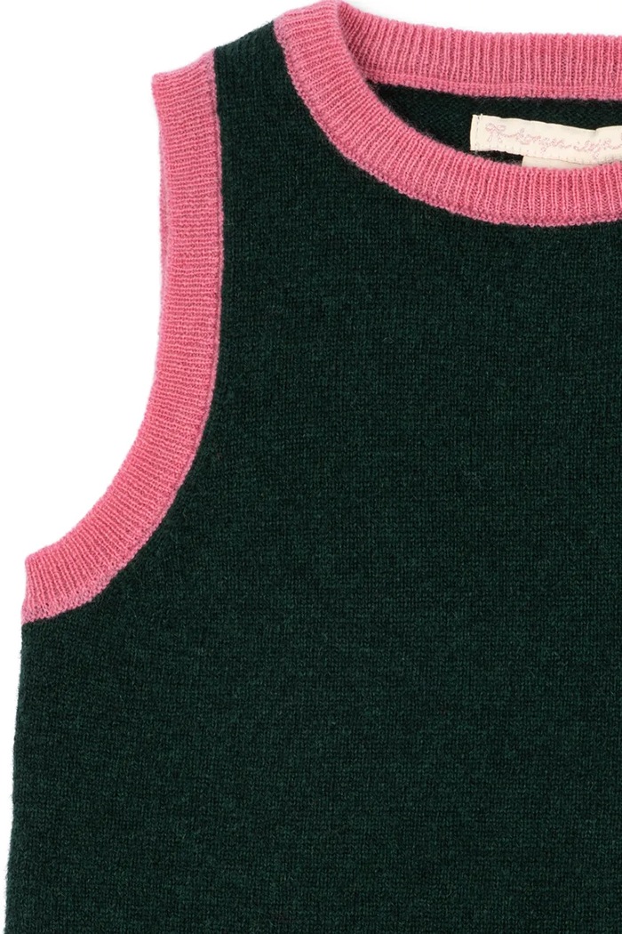 Sukienka wełniana ALETTE DRESS Konges Sløjd granatowy KS106365.9BY2