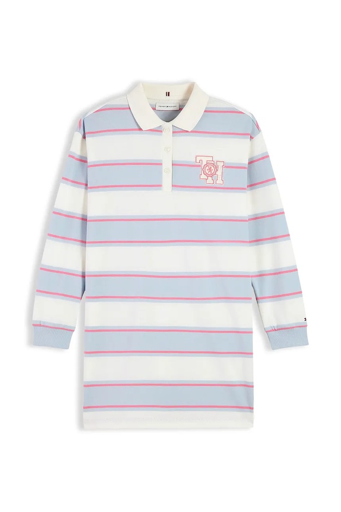 Tommy Hilfiger Sukienka bawełniana KG0KG09706.128.176.9BY2 niebieski AW26