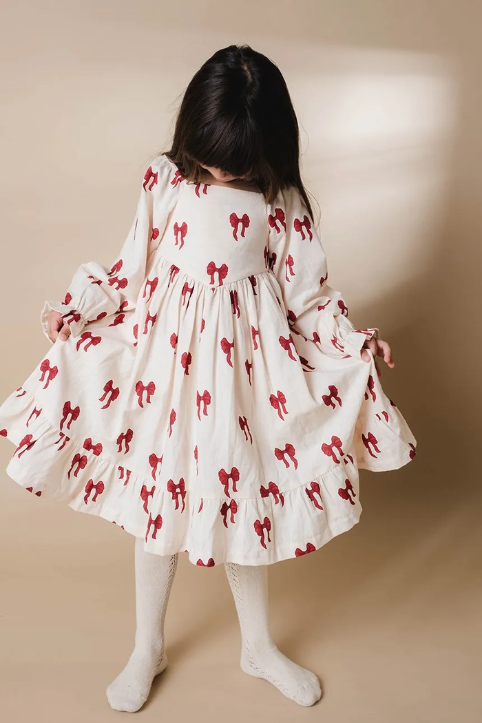 Sukienka rozkloszowana bawełniana Sarah dress That's mine beżowy 173628