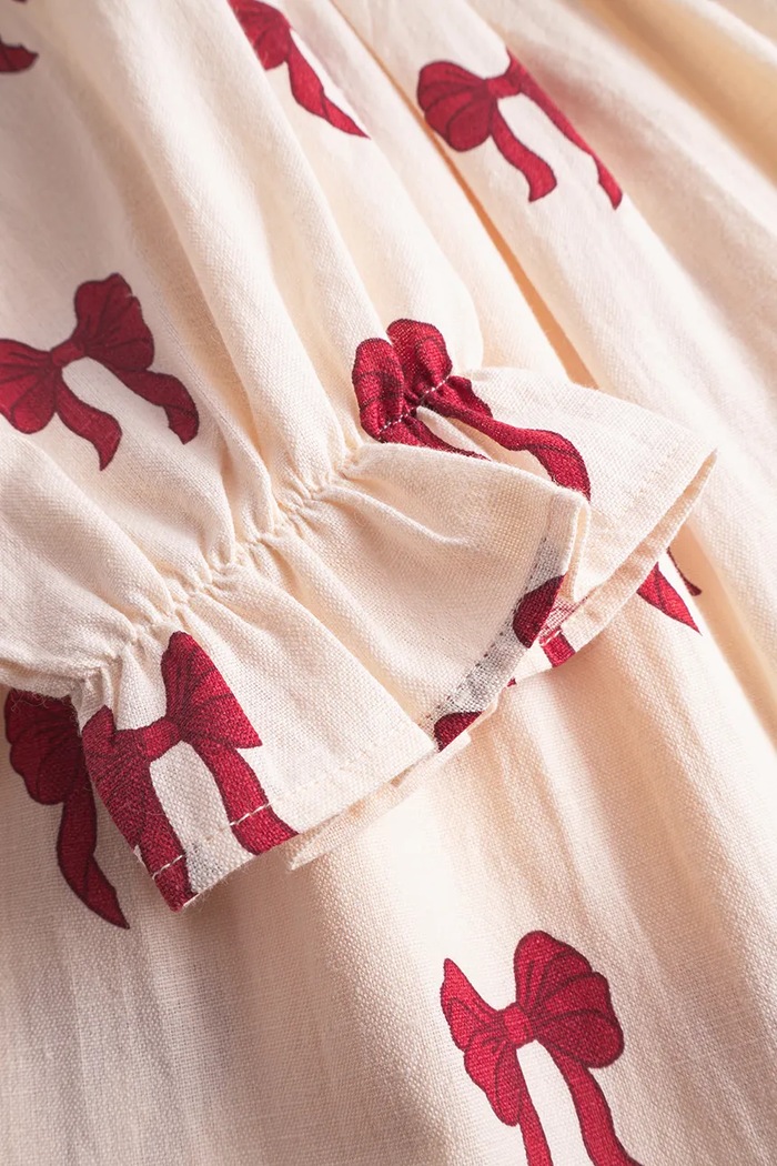 Sukienka rozkloszowana bawełniana Sarah dress That's mine 173628 beżowy