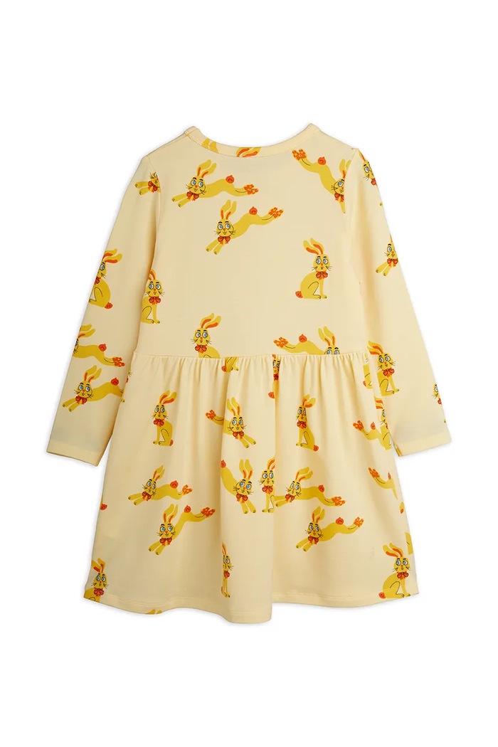 Mini Rodini Sukienka z lyocellu Rabbits 26750111 żółty AW26