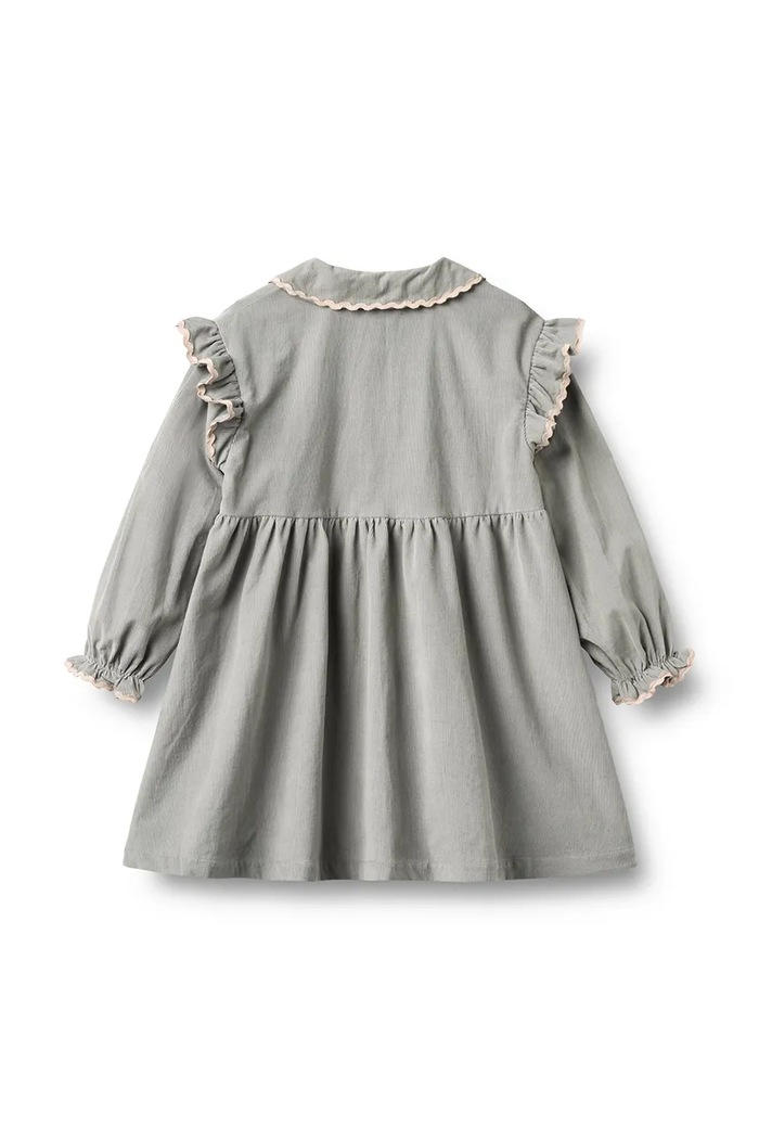 Wheat Babydoll obleka bombažna 1354.323.GOTS modra AW26