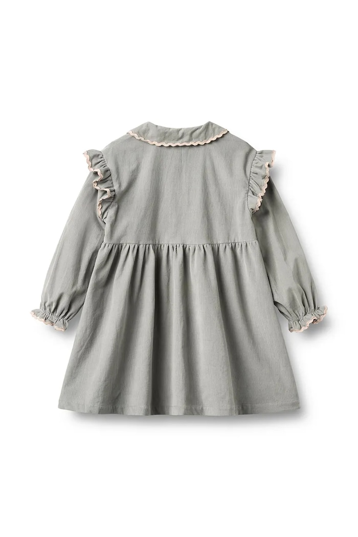 Wheat Babydoll obleka bombažna 1354.323.GOTS modra AW26