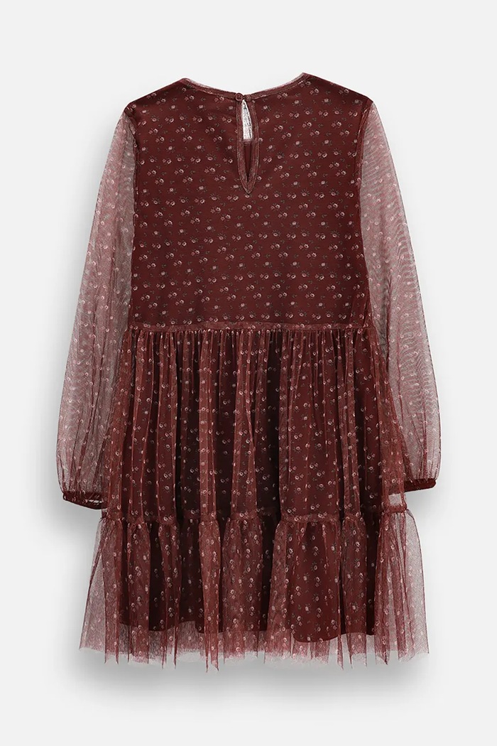Coccodrillo Šaty ZC6128101FGJ burgundské AW26